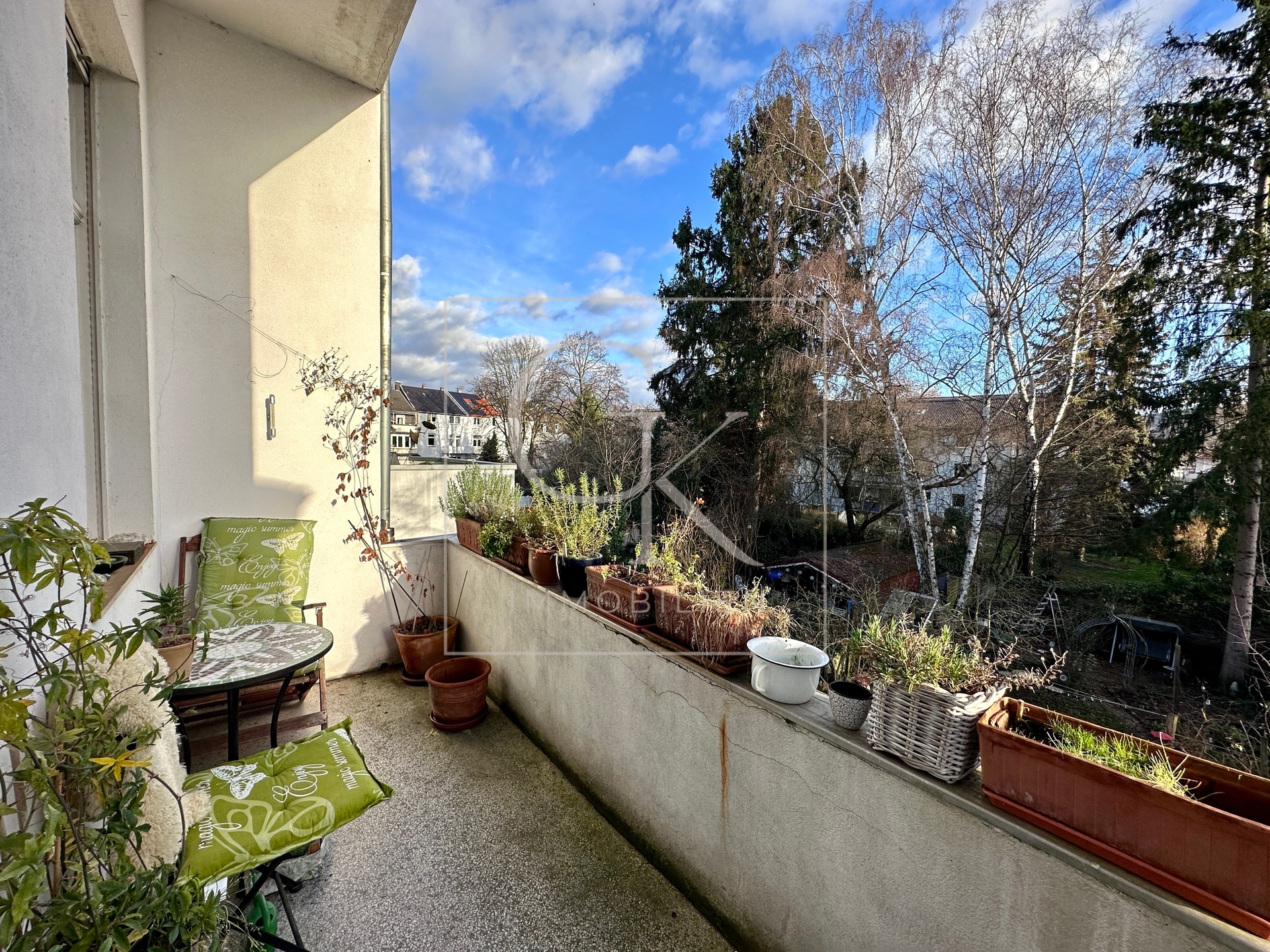 Balkon zum Garten