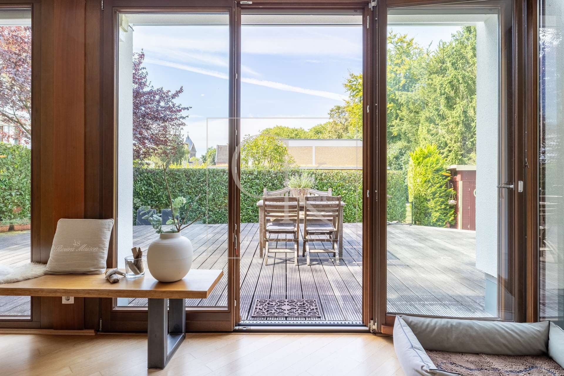 Blick auf die Terrasse
